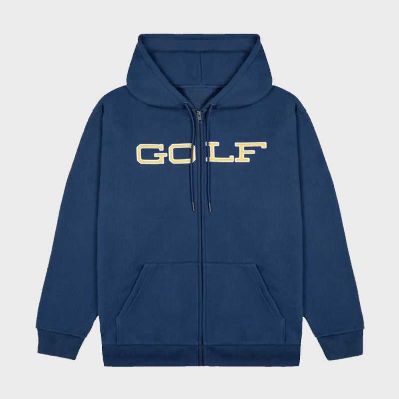 Blue Full Zip Up Tyler the Creator Golf Wang Hoodie